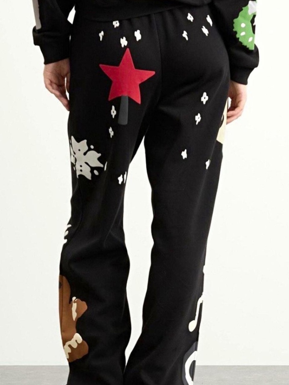 SKIMS X Cactus Plant Flea Market Straight Leg Pant - Onyx/Gingerbread Print XXS